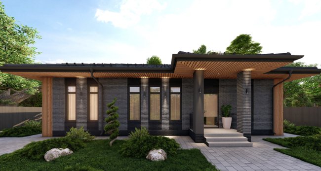 Жилой дом бизнес-класса в стиле Райт 